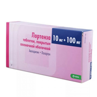 Лортенза таблетки 10мг+100мг фото