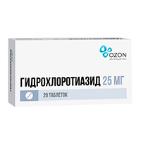 Гидрохлоротиазид таблетки 25мг фото