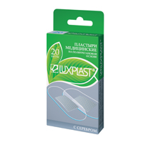 Лейкопластырь "Luxplast" на полиуретановой основе с серебром прозрачный 73х25мм фото