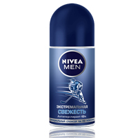 Дезодорант-антиперспирант "Nivea Men" "Экстремальная свежесть" шариковый 50мл фото