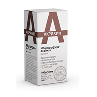 Ибупрофен-Акрихин суспензия 100мг/5мл 100г фото
