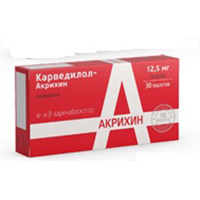 Карведилол-Акрихин таблетки 12.5мг фото