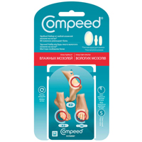 Пластырь "Compeed" от влажных мозолей на ногах набор (3 размера) фото