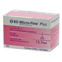 Иглы BD Micro-Fine Plus для шприц-ручки 29G (0,33х12,7мм) фото