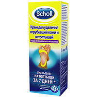 Крем для ног "Scholl" для удаления огрубевшей кожи и натоптышей 50мл фото