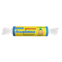 Аскорбинка с сахаром и фруктовым вкусом таблетки со вкусом ананаса 2,9г фото