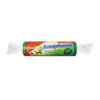 Аскорбинка с сахаром и фруктовым вкусом таблетки со вкусом яблока 2,9г фото