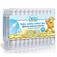 Ватные палочки "BabyLine" с ограничителем фото