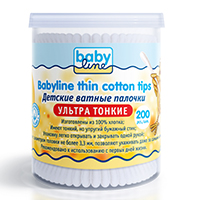Ватные палочки "BabyLine" ультра тонкие фото