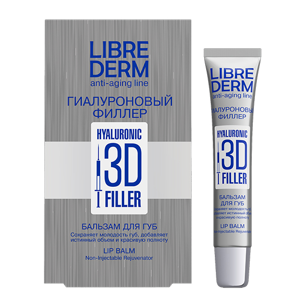 Librederm "3D Filler" бальзам для губ 3D Гиалуроновый филлер 20мл фото