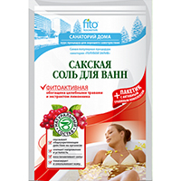 Соль для ванн &quot;Санаторий дома&quot; Сакская &quot;Фитоактивная&quot; 530г фото