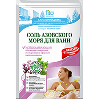Соль для ванн &quot;Санаторий дома&quot; Азовского моря &quot;Успокаивающая&quot; 530г фото