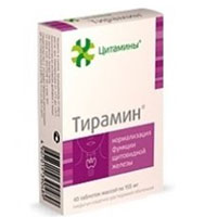 Цитамины "Тирамин" таблетки 155мг фото