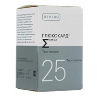 Тест-полоски &quot;Глюкокард Сигма&quot; для определения уровня глюкозы в крови фото