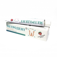 Метродент гель стоматологический (клубничный) 10мг/г+0,5мг/г 20г фото