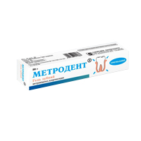 Метродент гель стоматологический 10мг/г+0,5мг/г 20г фото