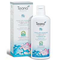 Пенка для умывания "Teana" с экстрактом персика и ДНК лосося для нормальной, сухой и чувствительной кожи 150мл фото