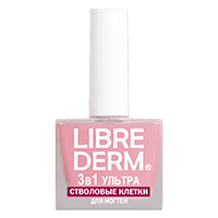 Librederm "Nail Care" лак для ногтей 3 в 1 Ультра Стволовые клетки винограда 10мл фото