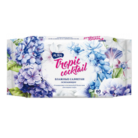 Салфетки "Aura" Tropic Coctail влажные освежающие фото