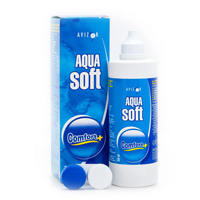 Средство по уходу за контактными линзами &quot;Avizor&quot; Aquasoft раствор &quot;все в одном&quot; 350мл фото