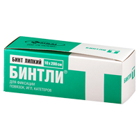 Бинт липкий "Бинтли-Т" (с тиснением) размер 10смх2м фото
