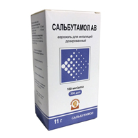 Сальбутамол АВ аэрозоль 100мкг/доза 11г (300 доз) фото