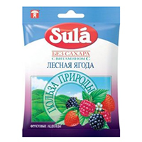 Карамель леденцовая "Sula" Лесная ягода без сахара 60г фото