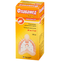 Флавамед форте раствор 30мг/5мл 100мл фото