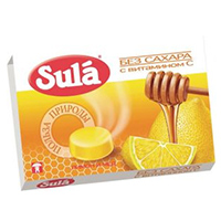 Карамель леденцовая "Sula" Лимон и мед без сахара 18г фото