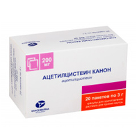 Ацетилцистеин Канон гранулы 200мг/3г фото