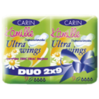 Прокладки "Carin" Ultra Wings Kamille фото