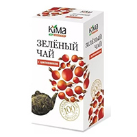 Чай "Витаминный" зеленый с шиповником 75г фото