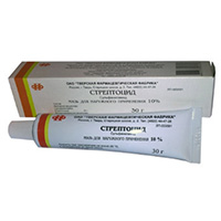 Стрептоцид мазь 10% 30г фото