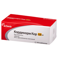 Кординорм Кор таблетки 2,5мг фото