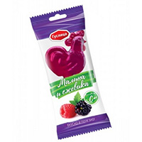 Карамель леденцовая "Петушок" с витамином С со вкусом малины и ежевики 17г фото
