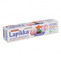 Детская зубная паста "Lapikka" Junior Шоколадный коктейль с кальцием и микроэлементами 74г фото
