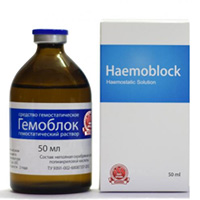 Гемоблок раствор гемостатический 1% 50мл фото
