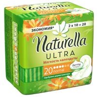 Прокладки "Naturella" Calendula Ultra Normal мягкость календулы с крылышками фото