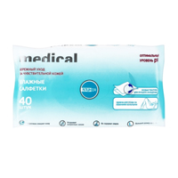 Салфетки "Клинса" Medical влажные очищающие для ухода за лежачими больными фото