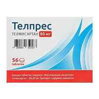 Телпрес таблетки 80мг фото