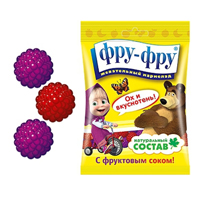 Мармелад жевательный "Фру-Фру" "Маша и Медведь" Малина и ежевика 100г фото