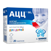 АЦЦ порошок р-р внутрь (апельсиновый) 100мг 3г фото