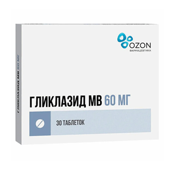 Гликлазид МВ таблетки 60мг фото