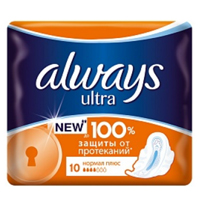 Прокладки "Always" Ультра Нормал Плюс фото