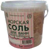 Соль морская "Крымская царская соль" садочная природная для ванн 1кг фото