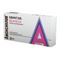 Амоксиклав Квиктаб таблетки 250мг+62,5мг фото