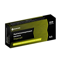 Ацетилсалициловая кислота Медисорб таблетки 500мг фото