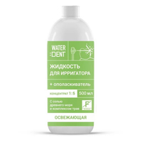 Жидкость для ирригатора+ополаскиватель "Waterdent" Фитокомплекс без фтора ежедневный уход 500мл фото