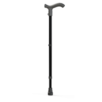 Трость опорная металлическая (алюминиевый сплав) с устройством против скольжения (артикул 22У) фото