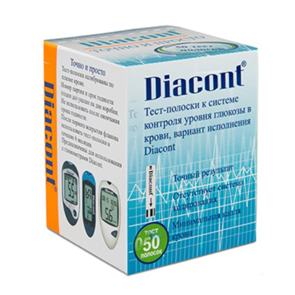 Тест-полоски &quot;Diacont&quot; фото